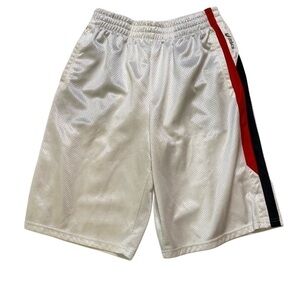 Asics white basketball shorts size large